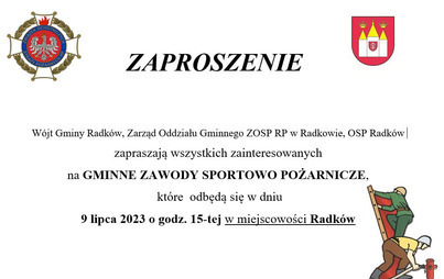 Zdjęcie do GMINNE ZAWODY SPORTOWO POŻARNICZE