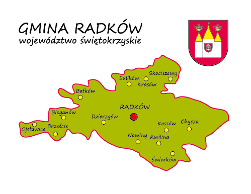 mapa Gminy Radków