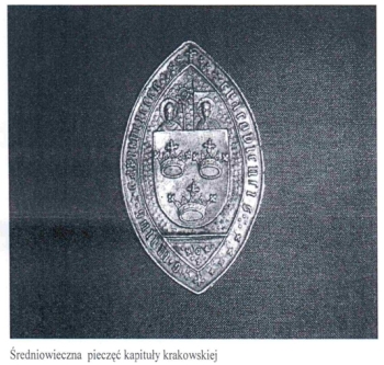 Średniowieczna pieczęć kapituły krakowskiej