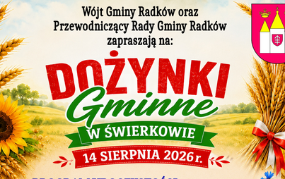 Dożynki Gminne w Świerkowie 14 sierpnia 2026