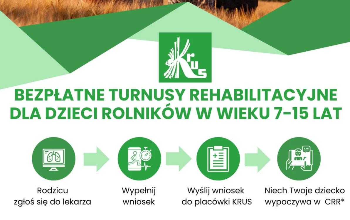 Zdjęcie do Turnusy rehabilitacyjne dla dzieci rolnik&oacute;w w 2025 roku