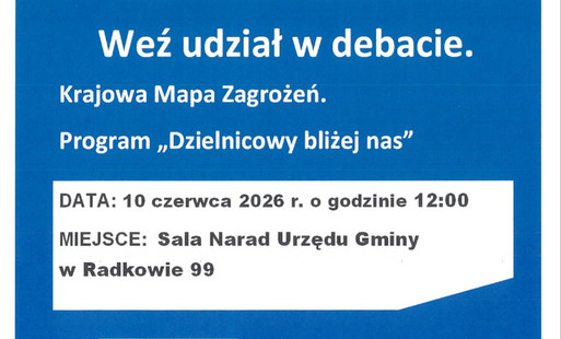 Debata o bezpieczeństwie - Program "Dzielnicowy bliżej nas"