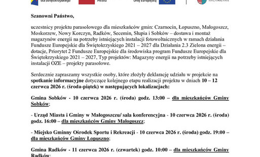 Spotkanie informacyjne